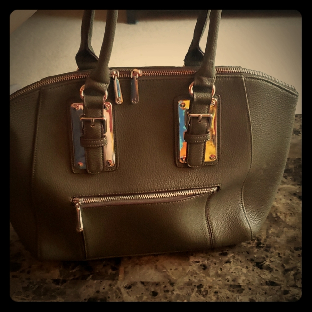 olive green hand bag